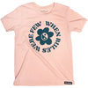 T-Shirt Bloom Junior Vert/Rose de face