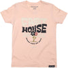 T-Shirt Flourish Junior Rose/Noir de face