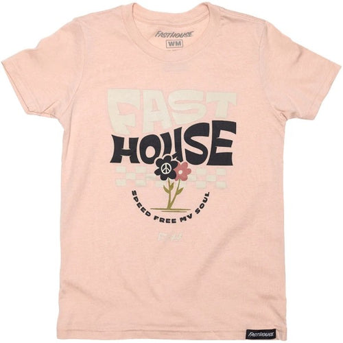 T-Shirt Flourish Junior Rose/Noir de face