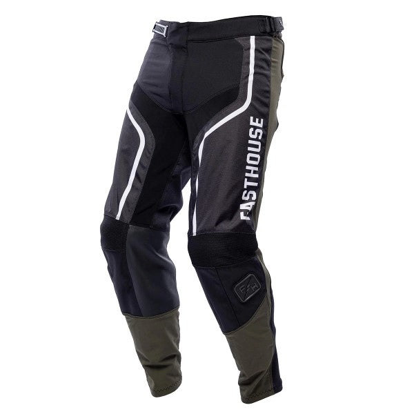 Pantalon de Motocross Grindhouse Hudson Noir/Blanc, de face