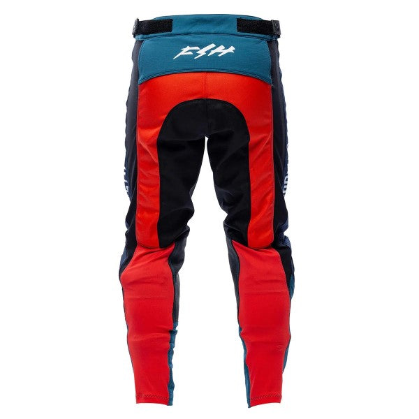 Pantalon de Motocross Grindhouse Hudson Bleu/Rouge, Dos