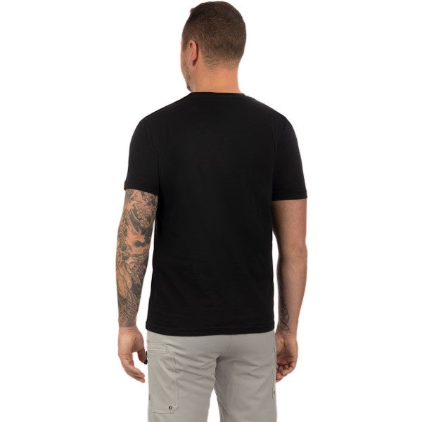 T-Shirt Moto Premium Noir/Mauve Dos