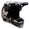Casque de Motocross V1 Diffuse Édition Spéciale/Fox/noir; de profil