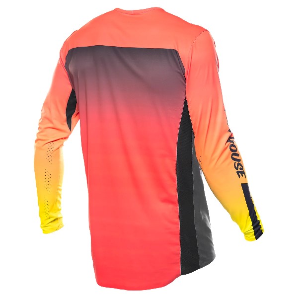 Chandail de Motocross Helix Circuit/Fasthouse/Orange noir de dos