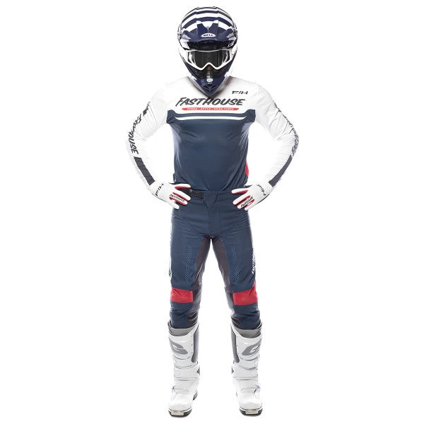 Pantalon de Motocross Helix Circuit Beu/Rouge