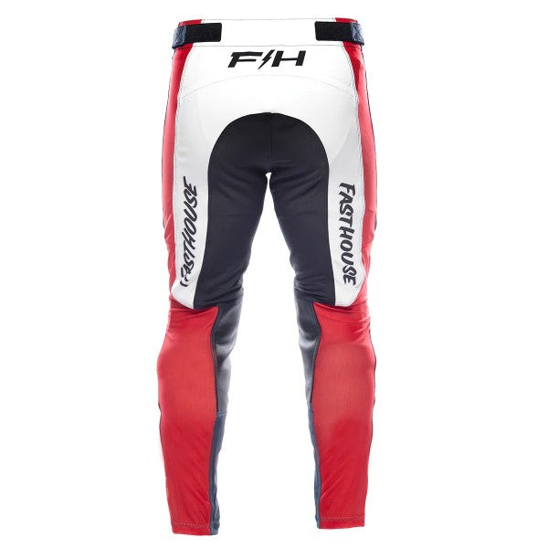 Pantalon de Motocross Helix Circuit Bleu/Rouge, Dos