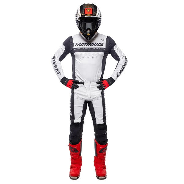 Pantalon de Motocross Helix Monaco Blanc/Noir