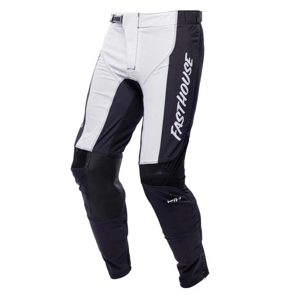 Pantalon de Motocross Helix Monaco Blanc/Noir, de face