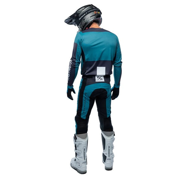 Pantalon de Motocross Helix Monaco Bleu/Noir, arrière