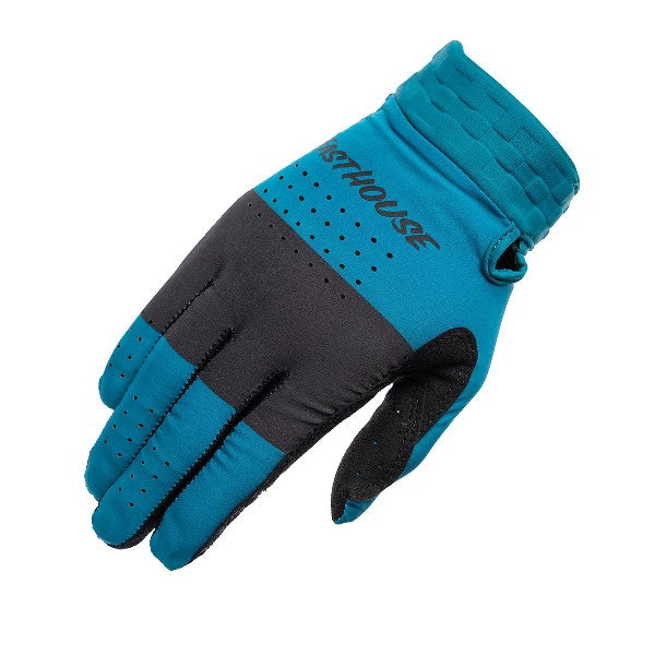 Gants de Motocross Helix Monaco/Fasthouse/Bleu noir /droite