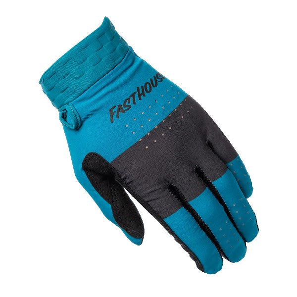 Gants de Motocross Helix Monaco/Fasthouse/Bleu noir /gauche