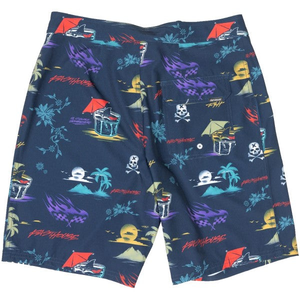 Maillot de Bain 19 Pouces Hideout Bleu/Multicolore de dos