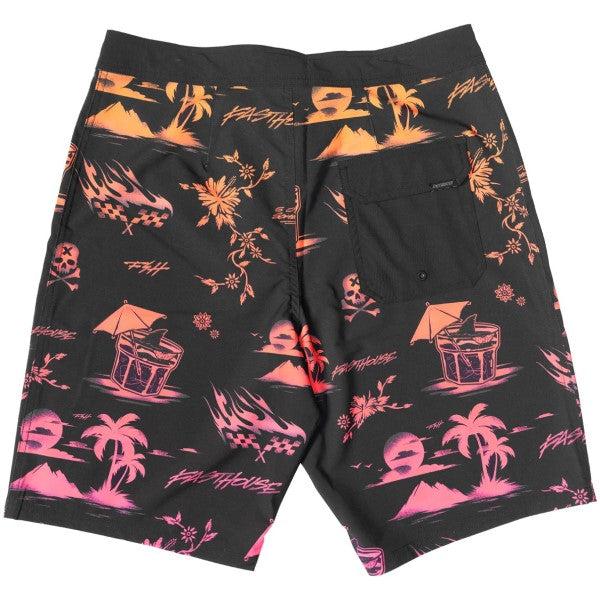 Maillot de Bain 21 Pouces Hideout Noir/Multicolore de dos