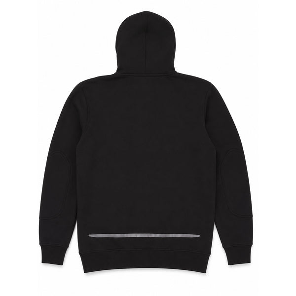 Coton Ouaté de Moto AA 8 Gear avec Capuchon Noir, de dos