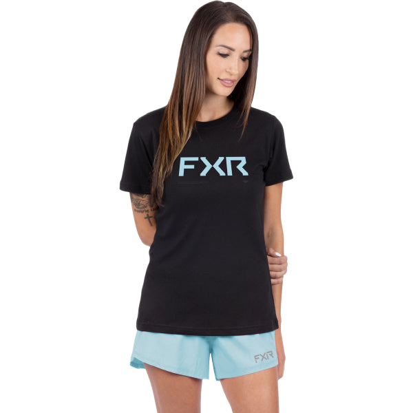T-Shirt Hydrogen Premium Femme FXR noir, de face