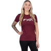 T-Shirt Hydrogen Premium Femme FXR bordeaux, de face