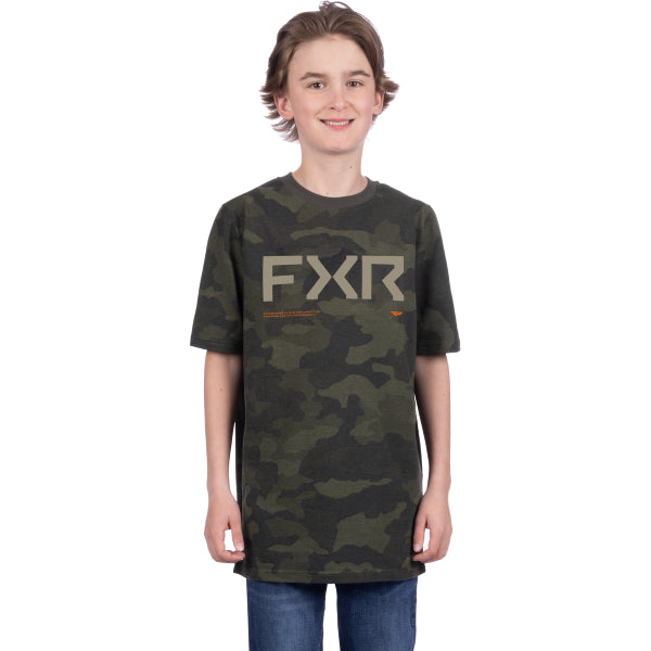 T-Shirt Hydrogen Premium Junior FXR camo, de face