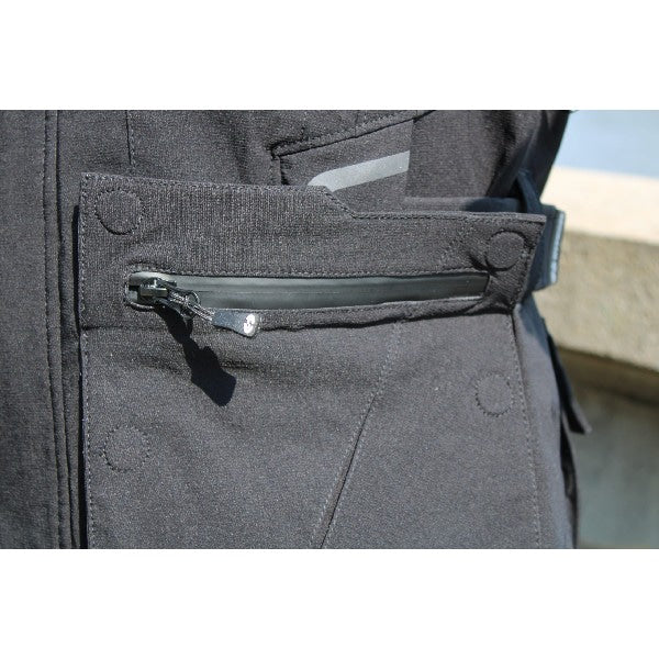 Manteau de Moto Tacoma Femme Noir, Poche