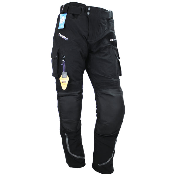 Pantalon de Moto Tacoma Noir, de face