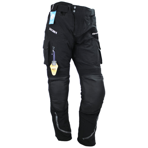 Pantalon de Moto Tacoma Noir, de face