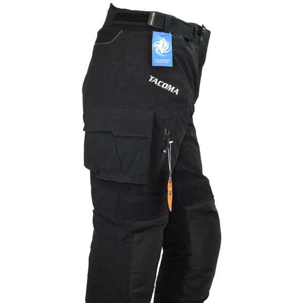 Pantalon de Moto Tacoma Noir, de côté