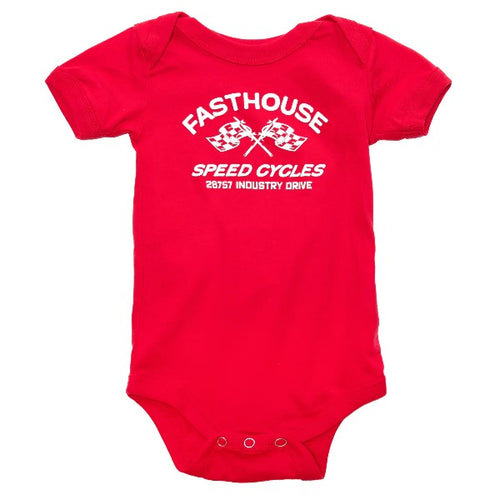 Pyjama Crown Bébé/Fasthouse/rouge de face