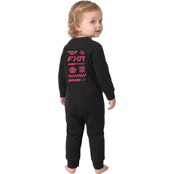 Pyjama Stack Bébé Noir/Rose, de dos