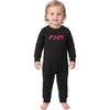 Pyjama Stack Bébé Noir/Rose, de face