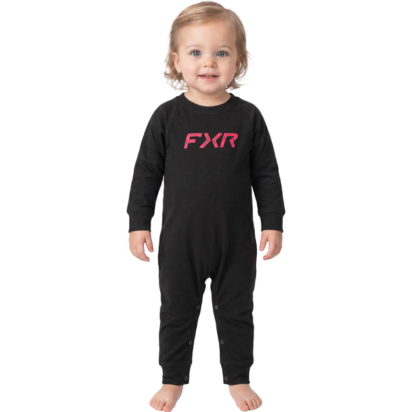 Pyjama Stack Bébé Noir/Rose, de face