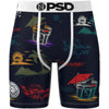 Boxer PSD Island Time Noir/Multicolore de face