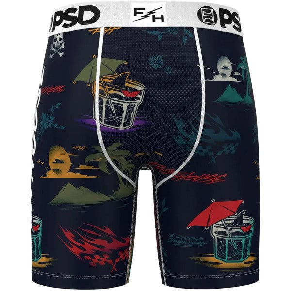 Boxer PSD Island Time Noir/Multicolore de dos