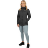 Manteau Jade Dual Laminé Femme FXR Gris Foncé Essayage de face