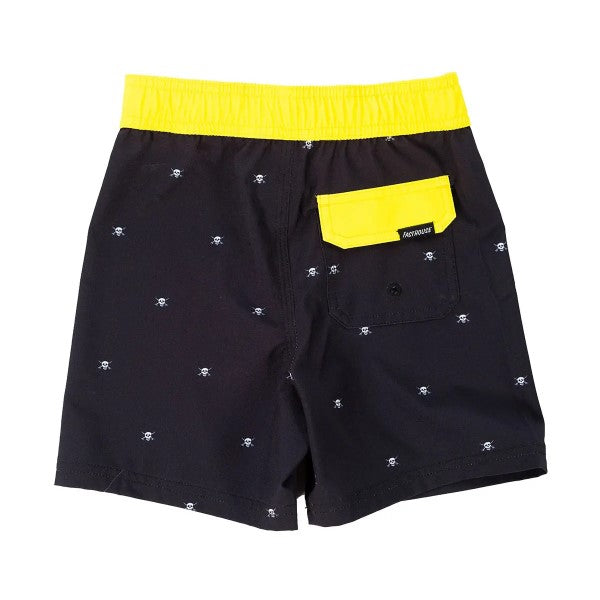 Maillot de Bain Jasper Enfant/Fasthouse/noie haute-visibilité, de dos
