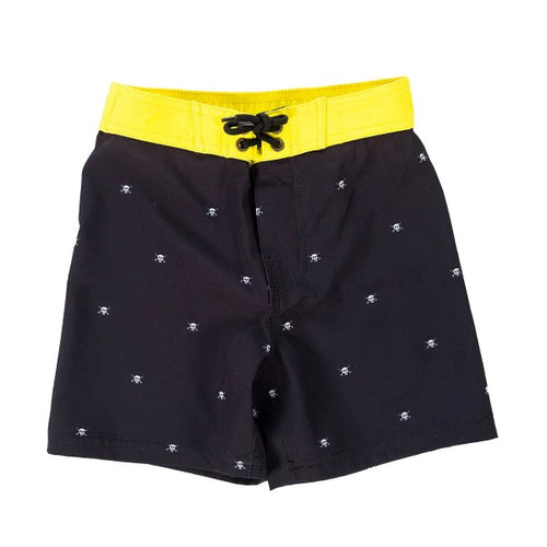 Maillot de Bain Jasper Enfant/Fasthouse/noie haute-visibilité, de face