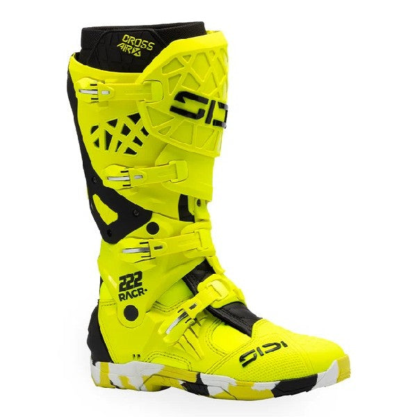 Bottes de Motocross Crossair X Jaune, de côté