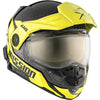 Casque Intégral de Motoneige Mission Alaska Carbone Jaune, de face