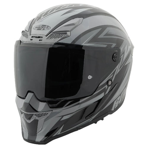 Casque Intégral de Moto RKT 240 Reactor Gris, de côté