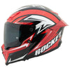 Casque Intégral de Moto RKT 240 Reactor Rouge, côté gauche
