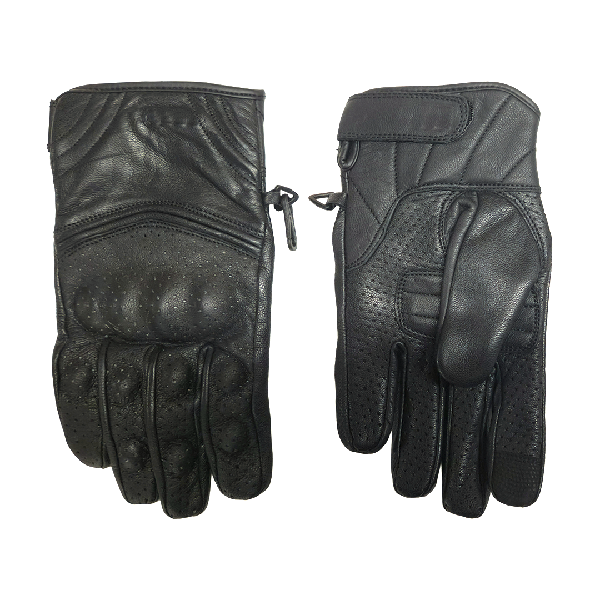 Gants de Moto KTC 2409 en Cuir Noir