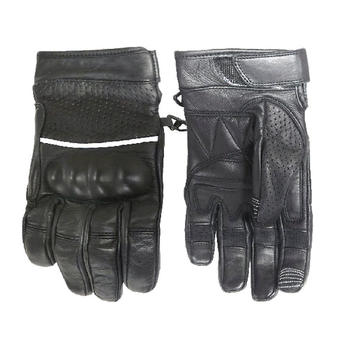 Gants de Moto KTC 2431 en Cuir Noir
