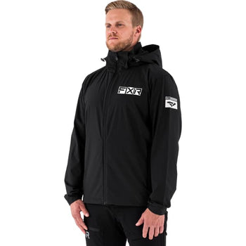 Manteau Ride Pack Noir incliné de face