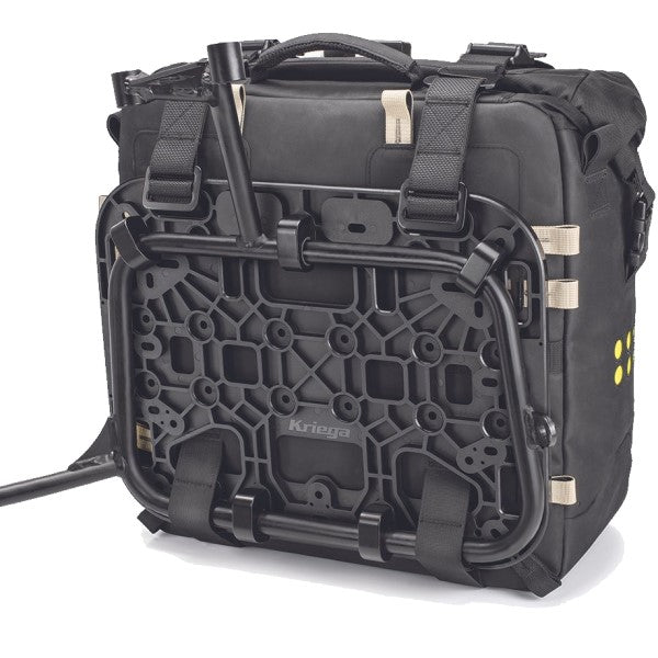 Plateforme pour harnais de siège de moto Kriega Noir accroché au sac souple