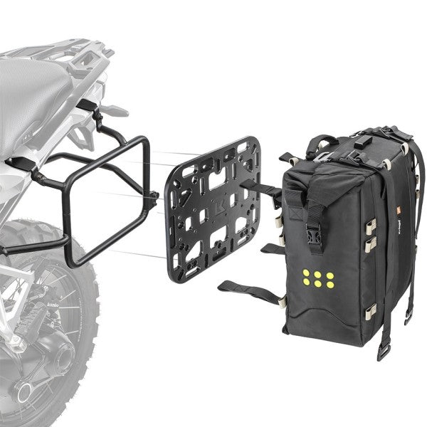 Plateforme pour harnais de siège de moto Kriega Noir installation