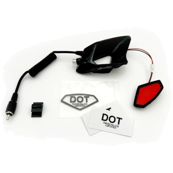 Lumière de Sécurité pour Casque Mission Fini Mat avec accessoires au-dessus