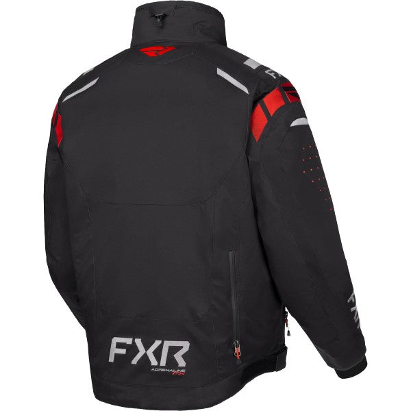 Manteau de Motoneige Adrenaline FX 2-en-1 Noir/Rouge de dos