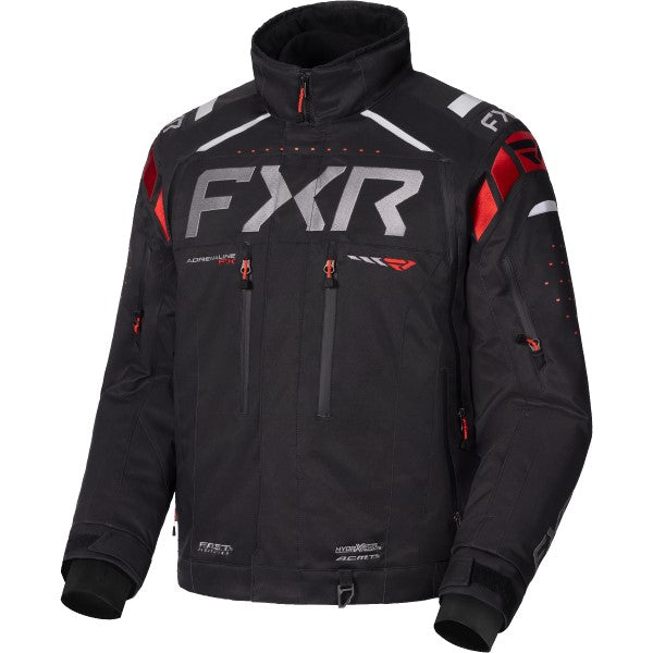 Manteau de Motoneige Adrenaline FX 2-en-1 Noir/Rouge de face