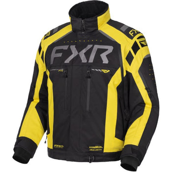 Manteau de Motoneige Adrenaline FX 2-en-1 Noir/Jaune de face