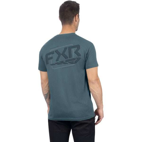 T-Shirt Ascend Premium Bleu, Dos