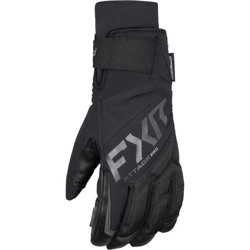 Gants de Motoneige Attack Pro Isolés Noir de l'extérieur