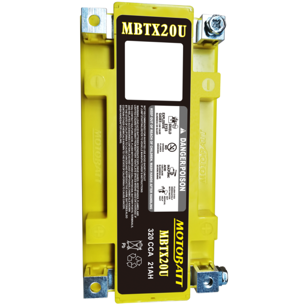 Batterie AGM Quadflex MBTX20U du haut